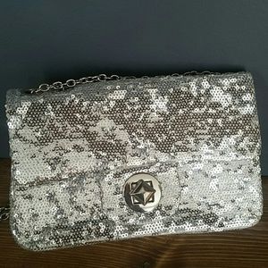 APT 9 Silver sequins  crossbody